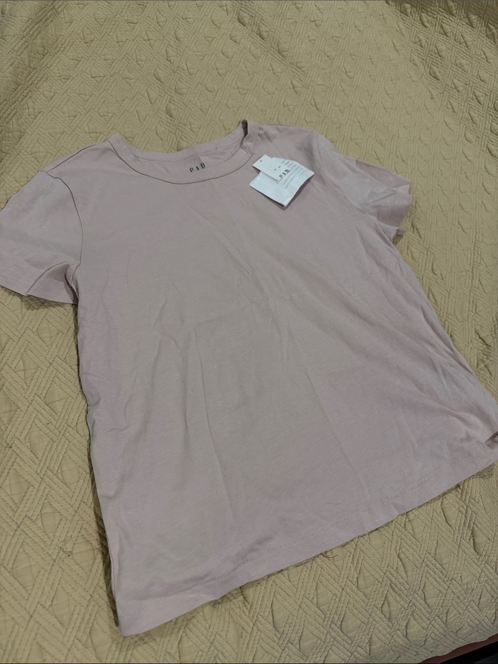 GAP Short Sleeve Crewneck Tee - Dusty Rose